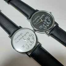 新品　腕時計　数字タイプ　ビジネス　白黒二本セット　1_画像1