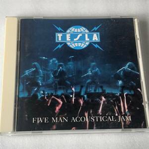 中古CD Tesla テスラ/Five Man Acoustical Jam ライヴ盤 米国産HR/HM,L.Aメタル系