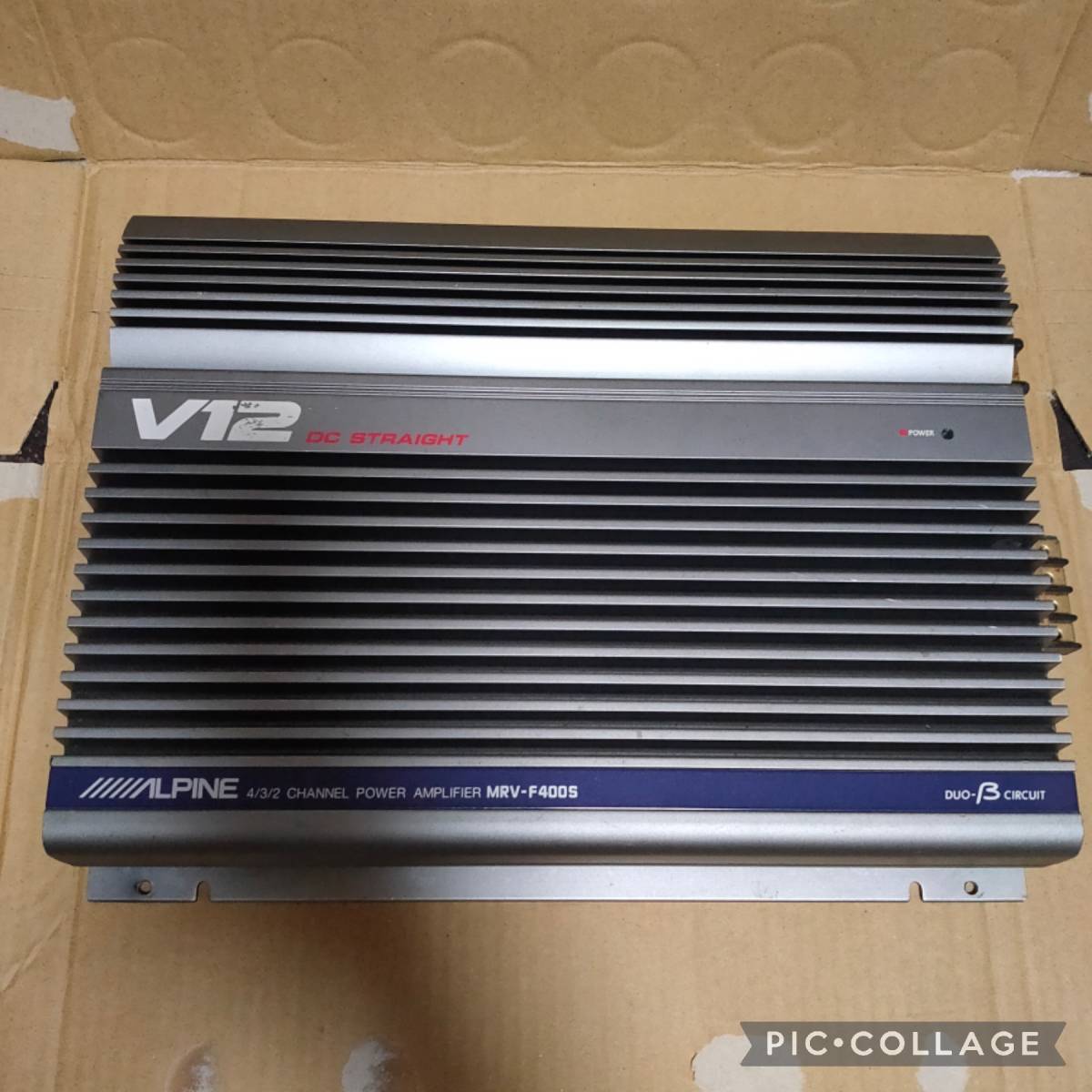 保証書付】 完動品☆高音質良音!!ALPINE4CHアンプ☆V12アルパイン