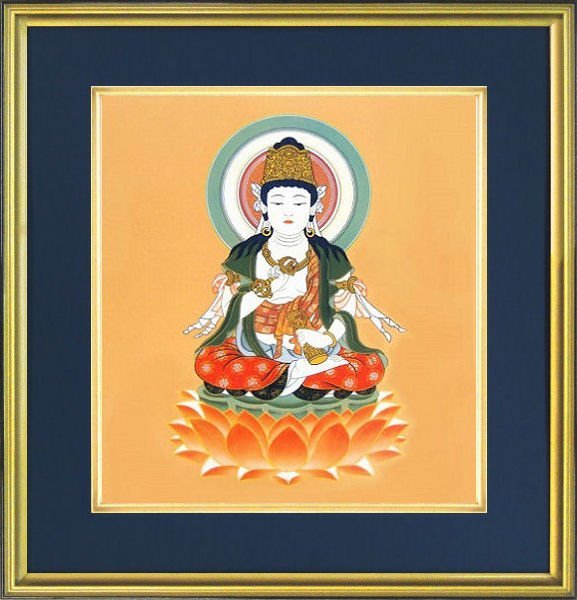 ◎Muto Junichi حظا سعيدا 12 زودياك تميمة الإله Samantabhadra Bodhisattva الاستنساخ ★ اللوحة البوذية [جديد], عمل فني, تلوين, آحرون