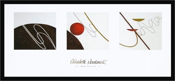◎Elisabeth･Verdonck『InBlanceⅡ』複製画★抽象画【新品】, 美術品, 絵画, その他