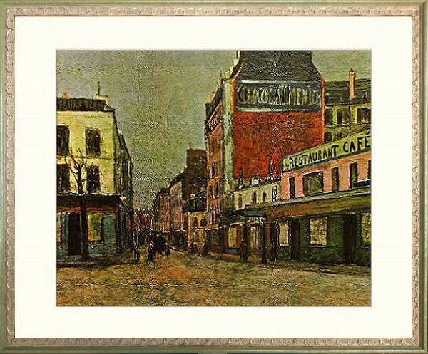 ◎Maurice Utrillo Rue Hortus Reproduction ★Peinture de paysage [Nouveau], Ouvrages d'art, Peinture, autres