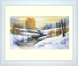 Art hand Auction ◎Johan de Jong Winter Reproduction ★Landscape painting [New], Artwork, Painting, others