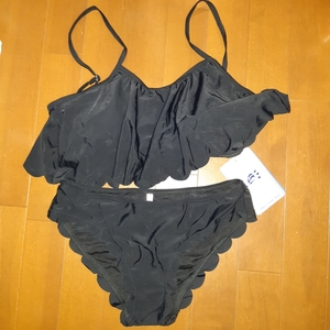  swimsuit bikini M black 