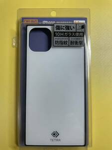 【未使用】 レイアウト iPhone 11 Pro Max 用耐衝撃ガラス TETRA ホワイト RS-P22T2B/W