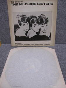 【アナログ盤 LP レコード 激レア】The McGuire Sisters The Best Of LP UK盤 50's Jazz Easy Listening 多数出品中！同梱発送歓迎！