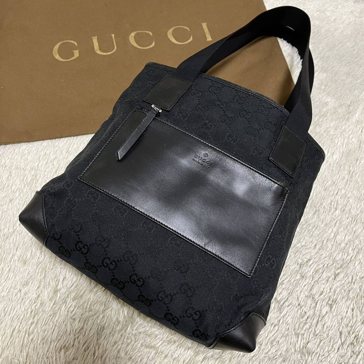 極美品】GUCCI グッチ メンズ GGキャンバス ショルダーバッグ