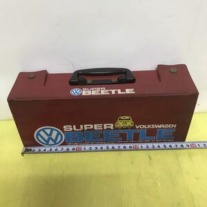 当時物 VOLKSWAGEN SUPER BEETLE カセットテープ 収納ケース フォルクスワーゲン 昭和レトロ アンティーク