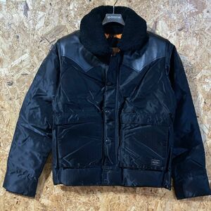 Rocky Mountain FEATHERBED PORTER BEAMS レザー ダウン ジャケット 36 コラボ 別注 限定