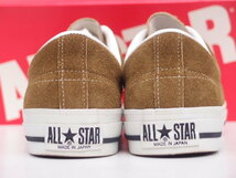 美品!! US9/27.5cm 日本製 限定 converse ワンスター J SUEDE OLIVE オリーブ MADE IN JAPAN_画像4