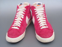 美品!! 27cm 限定!! 10年 限定 nike ブレザー BLAZER VNTG ピンク色 スエード_画像3