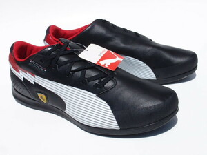 デッド!! 27,5cm 新品 PUMA x フェラーリ EVO SPEED LOW SF 黒 天然皮革レザー