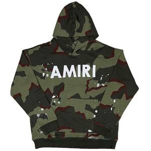 [並行輸入品] AMIRI アミリ ARMY LOGO HOODIE 迷彩柄 カモ プルオーバーパーカー (M)