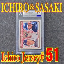 ◆BGS【Jersey #'d！ Combo card】Ichiro & Sasaki 2001 Fleer Platinum Winning Combinations 051/500 （検索）イチロー 佐々木主浩 大谷_画像1