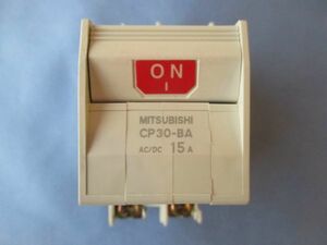 ＣＰ３０-ＢＡ　２Ｐ　１５Ａ　サーキットプロテクタ　漏電遮断器　ＭＩＴＳＵＢＩＳＨＩ　三菱電機