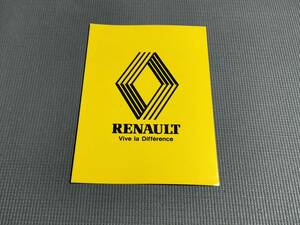  Renault catalog alpine * Vingt et Un * Van thank * thank * Express 