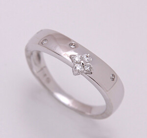 { pawnshop exhibition } Vendome Aoyama *k18WG natural diamond te The Yinling g*C-5841