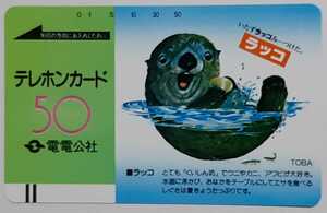 ●●　電電公社　50度　ラッコ　いたずラッコみーつけた　テレカ