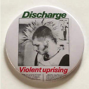 DISCHARGE - Violent Uprising 缶バッジ 54mm #UK #punk #80's cult killer punk rock #custom buttons