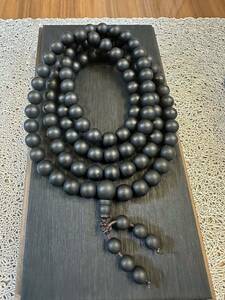 N-012 amber .. necklace bracele beads .. Buddhist altar fittings amulet 108 bead 