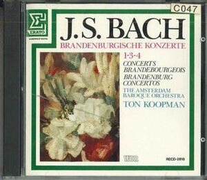 CD Ton Koopman Bach Brandenburgische Konzerte 1-3-4 RECD2818 ERATO /00110