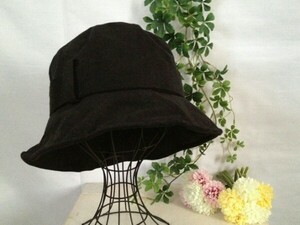 * belt attaching *.. wire entering. suede style hat *57.5cm*