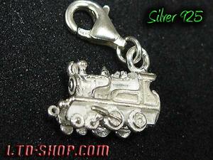 V(SVPH59) original silver [ steam locomotiv ] pendant * charm new goods 