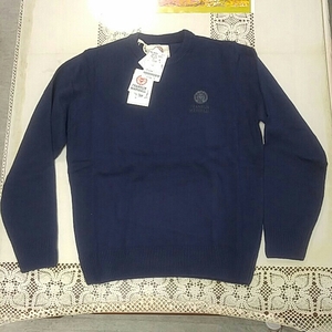  new goods! FRANKLIN MARSHALL Frank Lynn Marshall sweater size M mod: knitwear wool round neck long