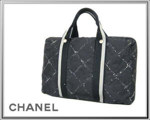 ☆CHANEL/シャネル 旧トラベルライン ビジネスバッグ/ハンドバッグ 黒送料税込み！