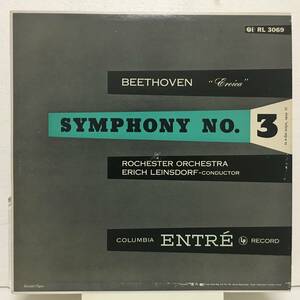 ◇ BEETHOVEN / SYMPHONY NO.3 ◇ COLUMBIA ENTRE 米深溝 重量盤 フラット