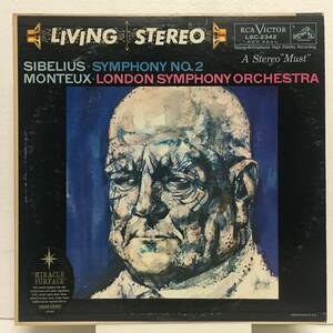 ◇ SIBELIUS / SYMPHONY NO.2 /MONTEUX / LONDON SYMPHONY ORCHESTRA ◇ RCA 米深溝