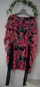 * Natural Beauty Basic * floral print chiffon One-piece *M* beautiful goods 