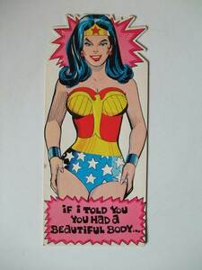 1978年 Wonder Woman / バースデイカード DC Comic　未使用品 傷あり　デッドストック　米国製　当時物　オリジナル