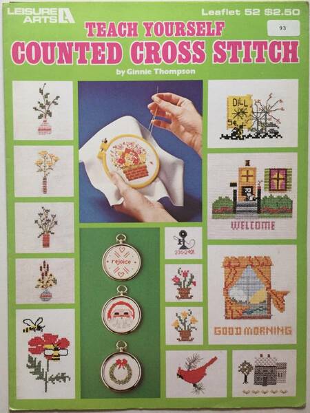 送料無料■ARTBOOK_OUTLET■ 1-093 ★ 刺繍 カウンテッド クロスステッチ Ginnie Thompson CROSS STITCH 図案