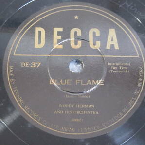 SP盤●ジャズ/ウディ・ハーマン楽団[胸の炎/インディアン・ブギー・ウギー]DECCA RECORDS/WOODY HERMAN/BLUE FLAME/INDIAN BOOGIE WOOGIEの画像2