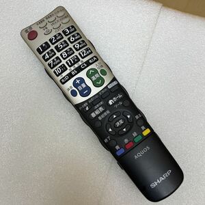 XL5477 AQUOS SHARP シャープ テレビリモコン ＧＡ９３４ＷＪＳＡ 赤外線確認済 送料210円