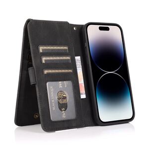 iPhone 14 pro ケース アイフォン14 プロ レザーケース iPhone14 pro カバー 手帳型 カード収納 ストラップ付き B2