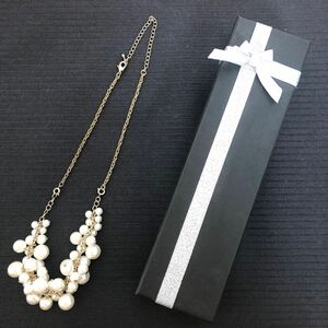 【値下げ中】【美品】パール　イミテーション　ネックレス　ブレスレット　2way アクセサリー