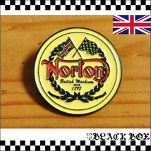 英国 インポート Pins ピンズ ピンバッジ Norton ノートン カフェレーサー CAFE RACER ROCKERS ロッカーズ 英車 バイク イギリス GB UK 611_画像1