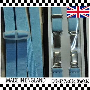 英国製 BRACES ブレイセス ブレイシス SUSPENDER サスペンダー H型 H形 幅18mm MADE IN ENGLAND イギリス UK イングランド SKINS PUNK 10