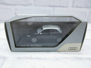 ミニカー　1/43　アウディ　Audi　A1　スポーツバック　ファントムブラック　ディーラー正規品　モデルカー 