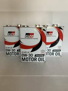 ●送料無料●トヨタ純正 GR モーターオイル Touring 0ｗ30 4L/3缶 GAZOO Racing 全合成油 ツーリング ガズーレーシング