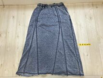 〈レターパック発送〉AZUL by moussy アズールバイマウジー レディース スウェット ロングスカート S アイスグレー_画像3