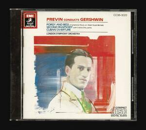 【CC38-3023/CSR刻印】プレヴィン/ガーシュウィン：交響詩 ポーギーとベス、キューバ序曲、他　3800円盤　黒ANGEL　Previn Gershwin