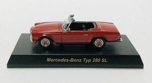 ●MKA034 サークルKサンクス限定　京商 メルセデスベンツミニカーコレクション　Mercedes-benz 280SL 赤　1/64