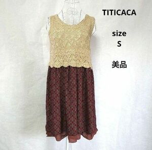 TITICACA チチカカ 膝丈ワンピース　チュニックワンピース ワンピース