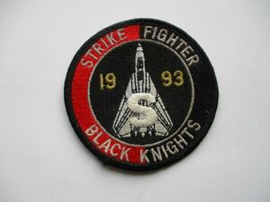 【送料無料】アメリカ海軍BLACK KNIGHTSブラックナイツSTRIKE FIGHTER米海軍1993 S AWARDパッチ ワッペン/VF-154米軍NAVY軍PATCH米軍 M60