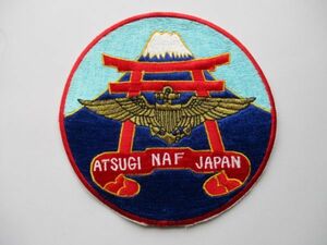 【送料無料】アメリカ海軍Naval Air Facility Atsugi JAPANパッチNAF横振り刺繍ワッペン/富士山patch厚木基地NAVY米海軍USN米軍US鳥居 M66