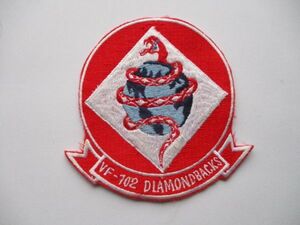 【送料無料】アメリカ海軍ダイヤモンドバックスDiamondbacksパッチVF-102ワッペンF-14 Tomcat/蛇ヘビpatchネイビーNAVY米海軍USN米軍US M67