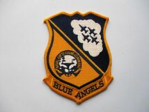 【送料無料】アメリカ海軍BLUE ANGELSブルーエンジェルス パッチ刺繍ワッペン/patchアクロバットNAVYエアロバティックUSNブルーズusa M68_画像1